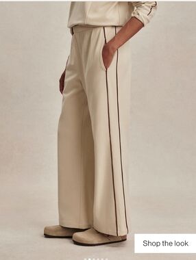 Varley Anthropologie Brushed Rib Wide Leg Pant Athletic Lounge Pants